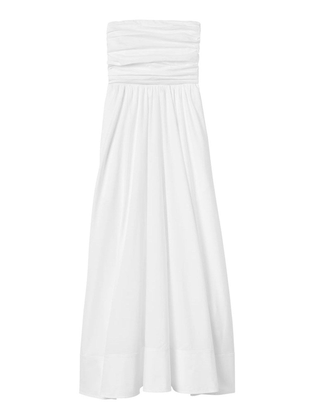 A.L.C., Tate Cotton Strapless Midi-Dress, White, Size 4, NEW!!!